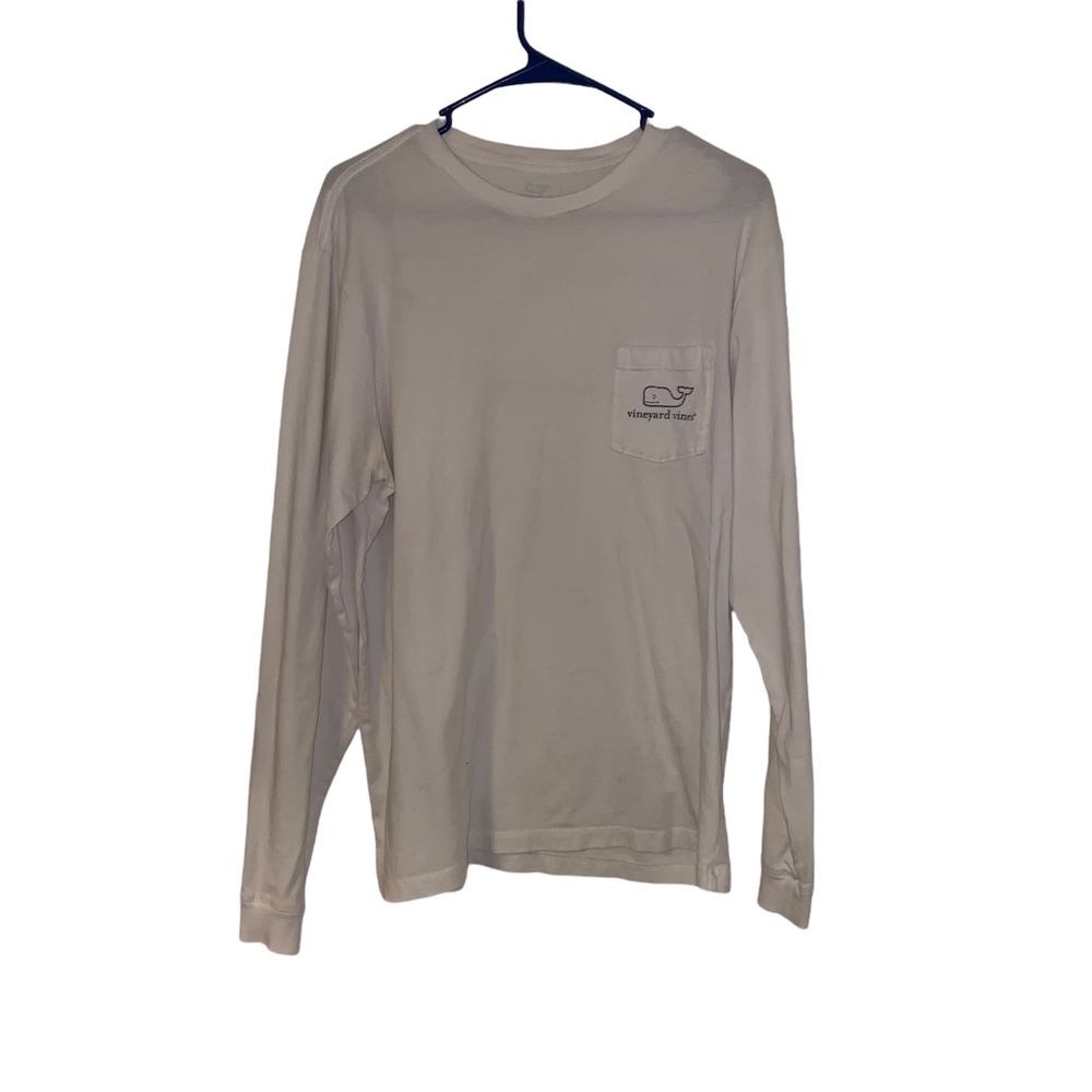 Mens long sleeve white tee